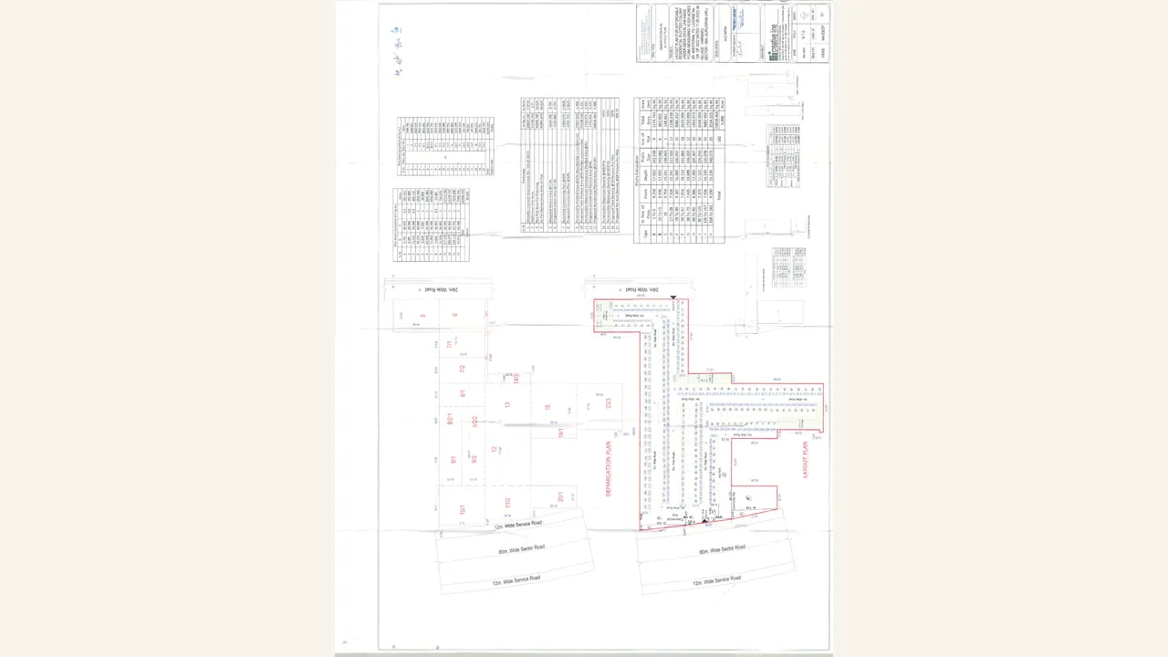 Demarcation/Site Plan Drawing reviewed for Flora Avenue 88A