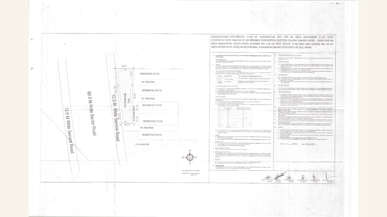 Zoning/Site Plan Drawing reviewed for Flora Avenue 88A