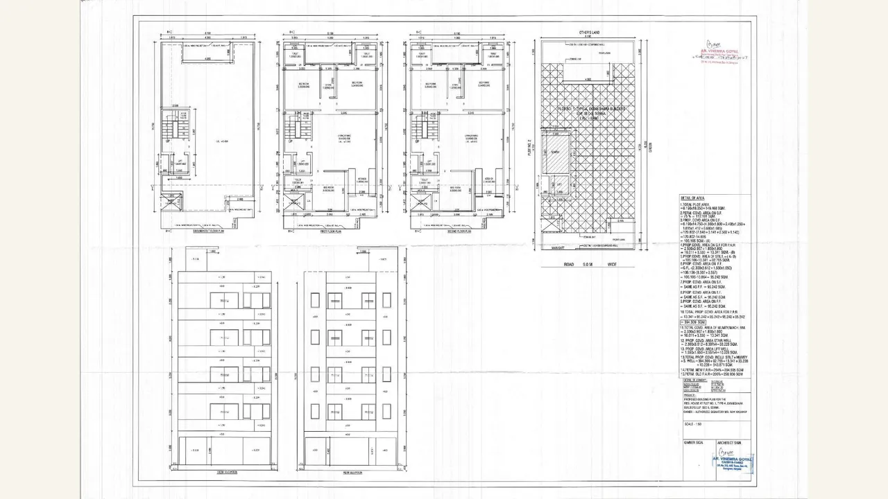 PLOT 01,02,03,16,17,18,19,20,21,22,23 FLOOR PLAN — visually reviewed for GARDEN RESIDENCY II. Source-reviewed for GARDEN RESIDENCY II.