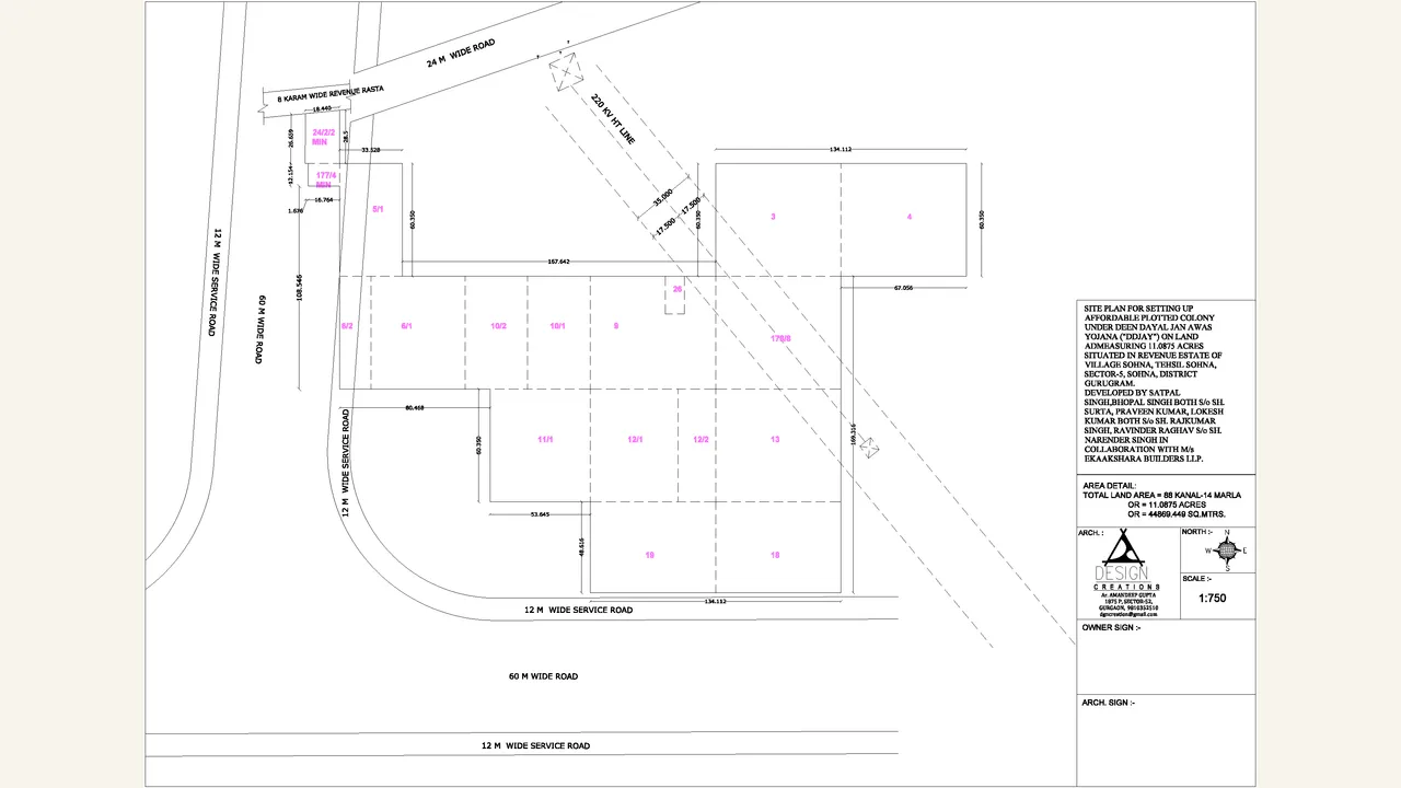 IN CASE OF GROUP HOUSING/ COMMERCIAL SITES, A COPY OF THE APPROVED SITE PLAN — visually reviewed for GARDEN RESIDENCY II. Source-reviewed for GARDEN RESIDENCY II.