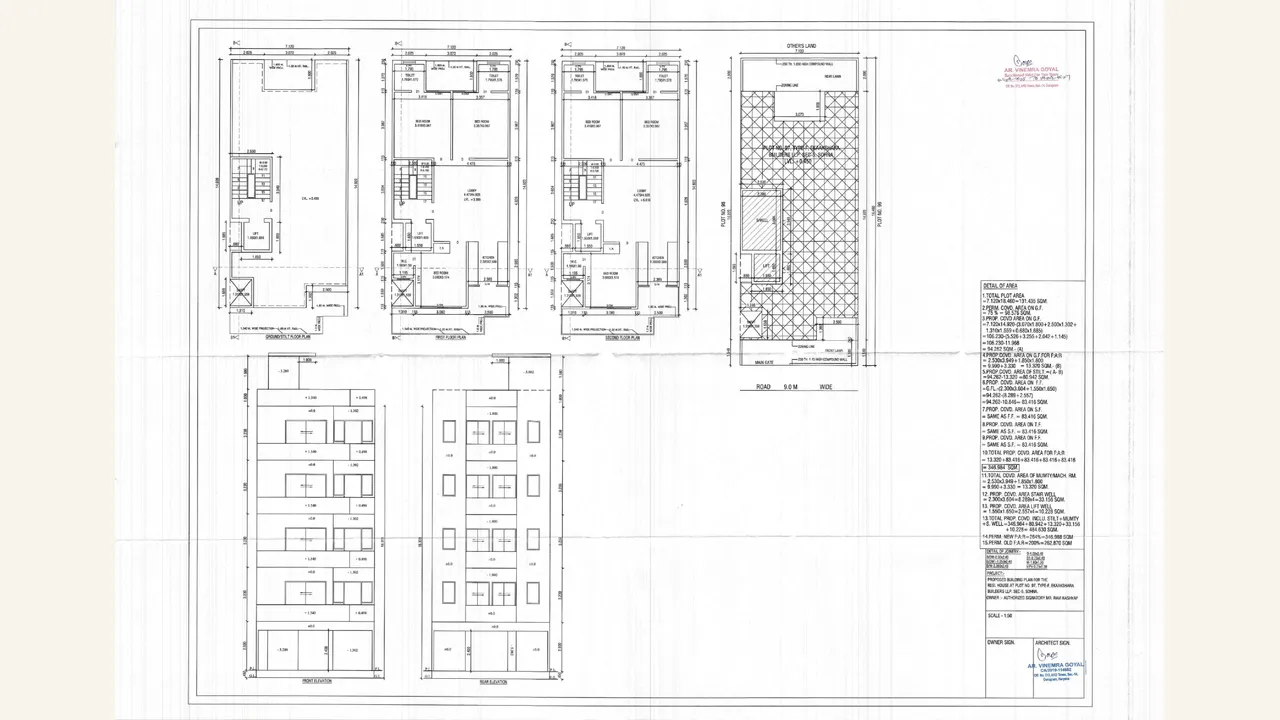 PLOT 97,98,99,100 FLOOR PLAN — visually reviewed for GARDEN RESIDENCY II. Source-reviewed for GARDEN RESIDENCY II.