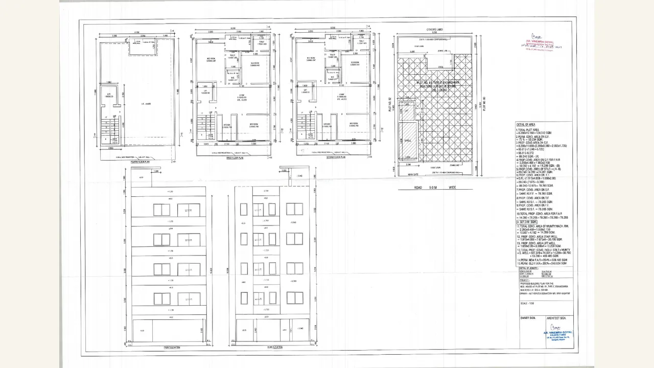 Authority-filed Type E layout plans for Garden Residency
