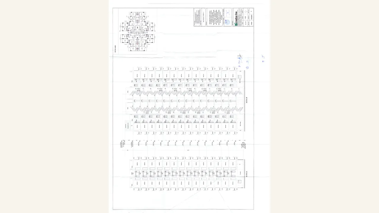 Authority-filed section drawing for Tower T3 at Global Heights 88A