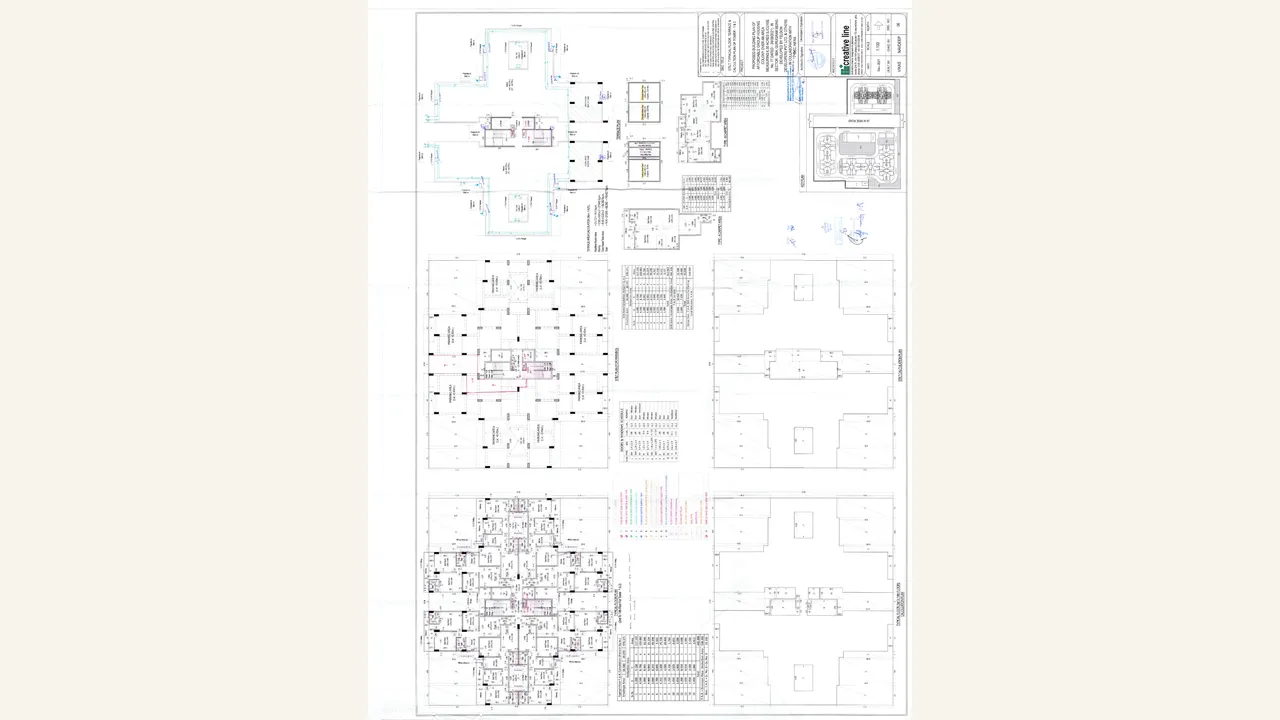 Authority-filed floor plan for Towers T1 and T2 at Global Heights 88A