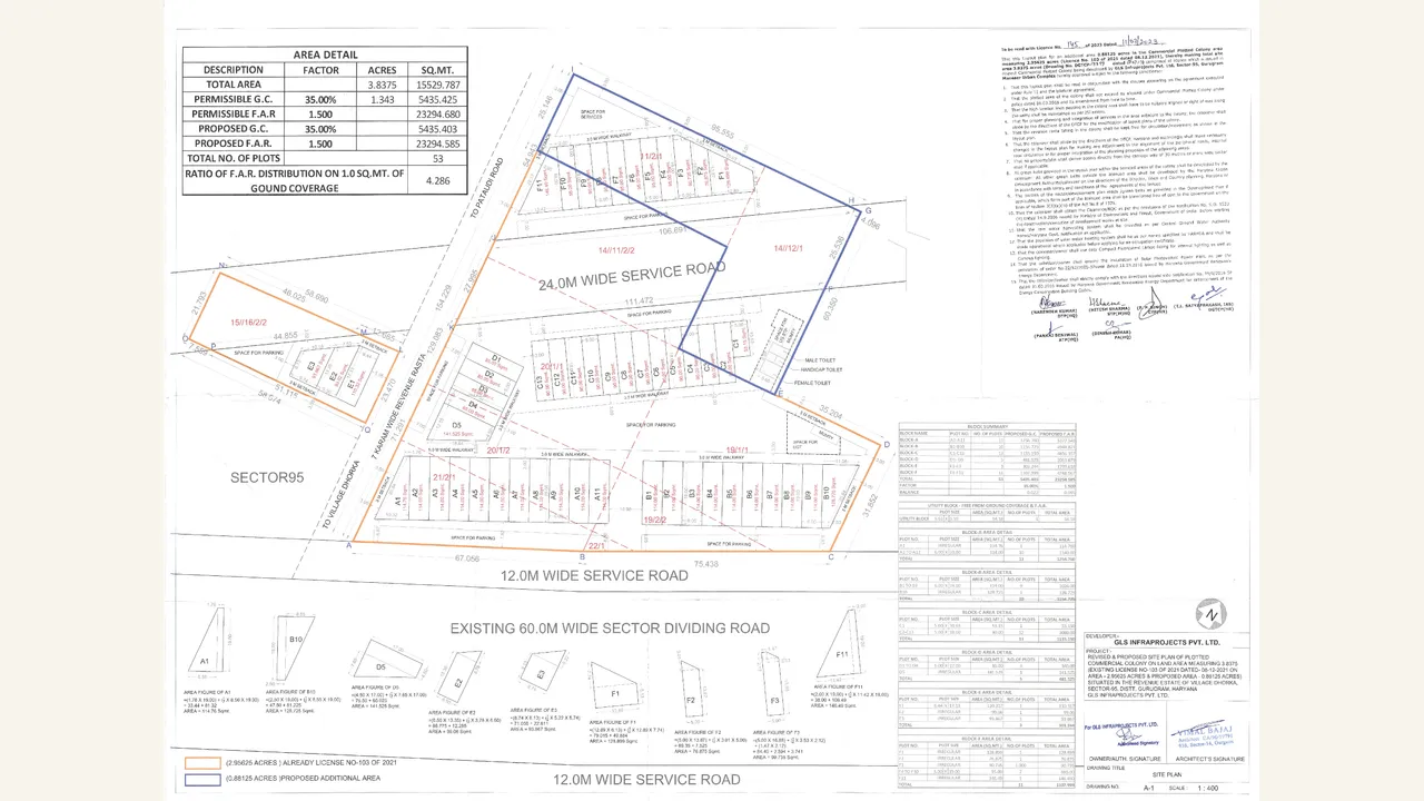 GLS COURTYARD — approved plans