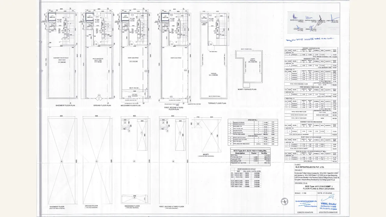 GLS COURTYARD A11 floor plan drawing PDF