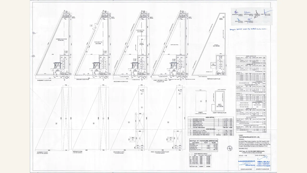GLS COURTYARD A 1 floor plan drawing PDF