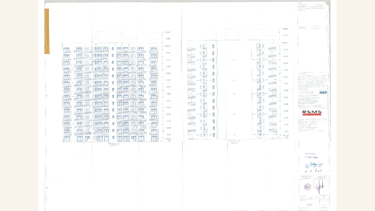 Tower 7 elevation drawing for GODREJ ARIA \u0026 101 (VOL. II)