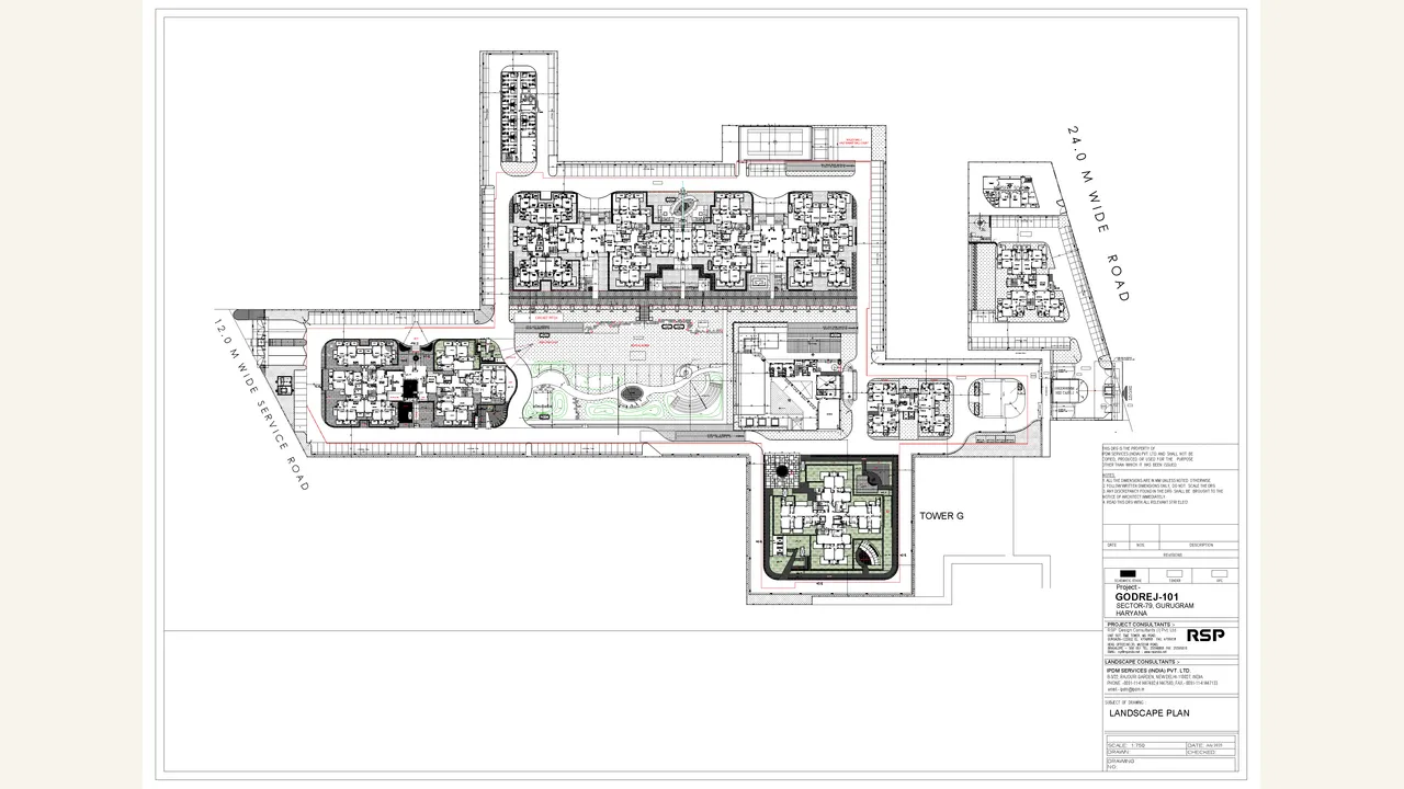 landscape plan for GODREJ ARIA \u0026 101 (VOL. II)