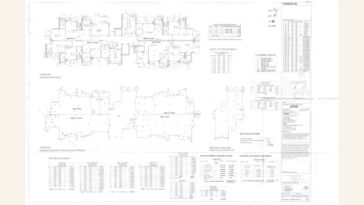 GODREJ ICON TOWER 4/E AND TOWER 5/F — approved plans