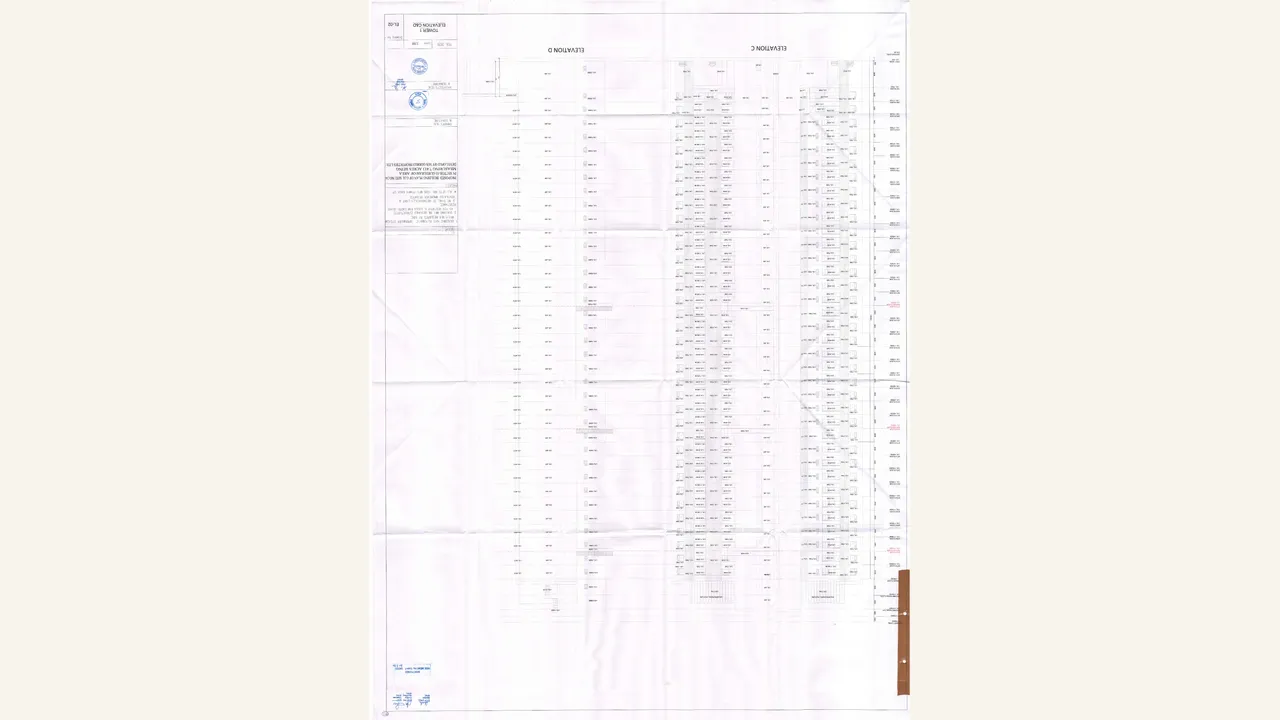 Tower 1 elevations C and D visually verified for Godrej Samaris