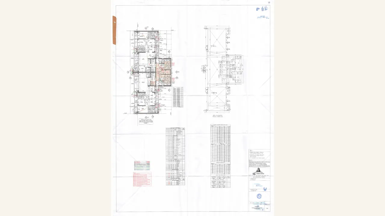 Tower 1 typical-floor plan visually verified for Godrej Samaris