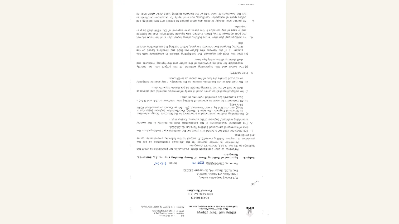 GODREJ SORA — approved plans