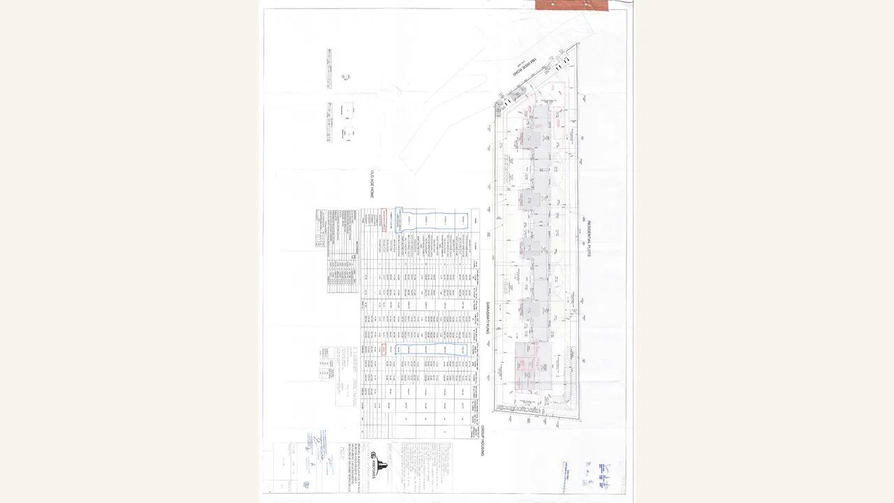 Rendered 1-page HRERA upload labelled “IN CASE OF GROUP HOUSING/ COMMERCIAL SITES, A COPY OF THE APPROVED SITE PLAN”; the reviewed sheets visibly contain Sora authority-plan, tower, section, elevation, floor, basement or services material for Plot GH-21/Sector 53.