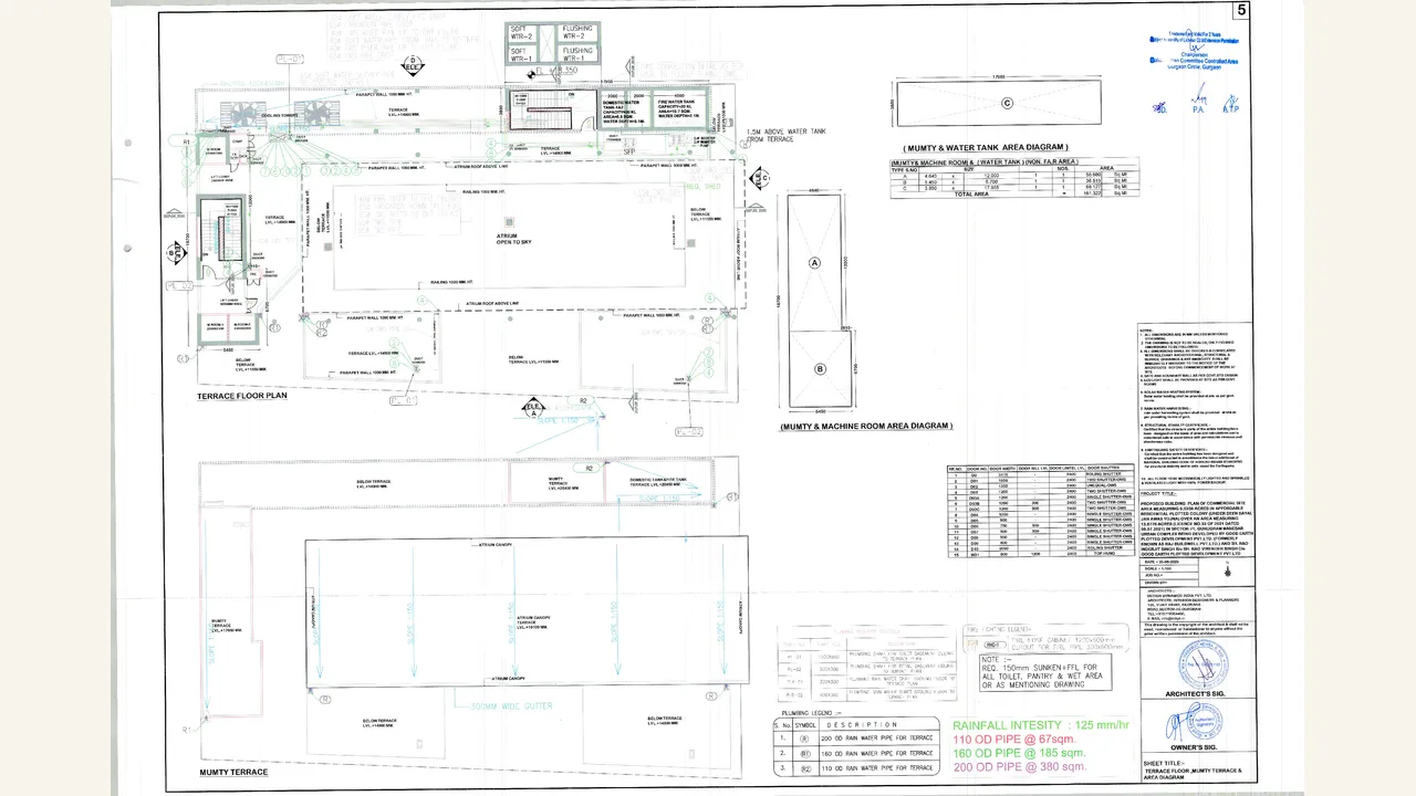 Terrace Floor Plan reviewed for Good Earth 71