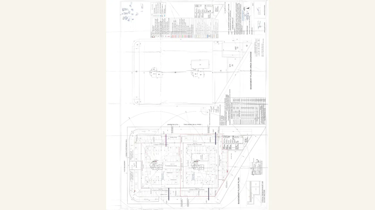 Basement Floor/Area Plan reviewed for GRATITUDE 84