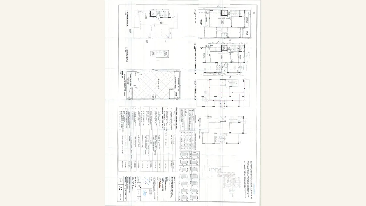 Authority-filed floor, terrace and site plans for Green Valley plots J-146 and J-148