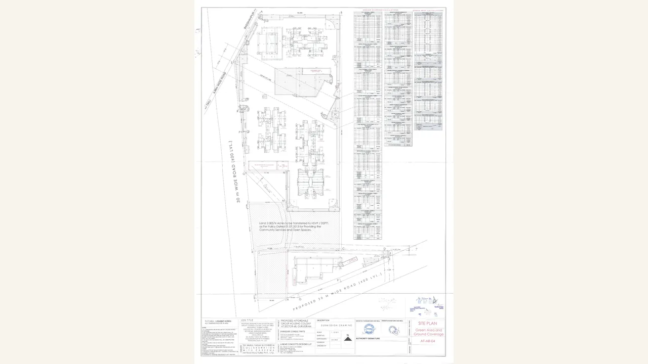HANU RESIDENCY — approved plans