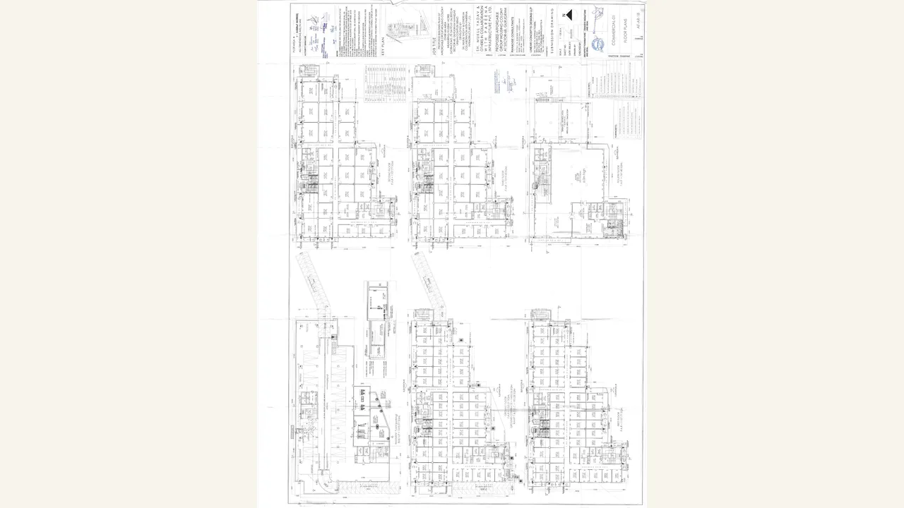 architectural floor-plan drawing for HANU RESIDENCY