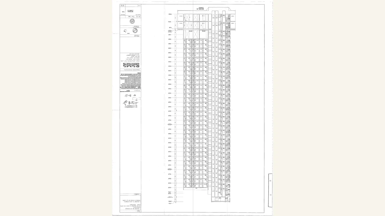X-section plan for HERO HOMES TOWER 8