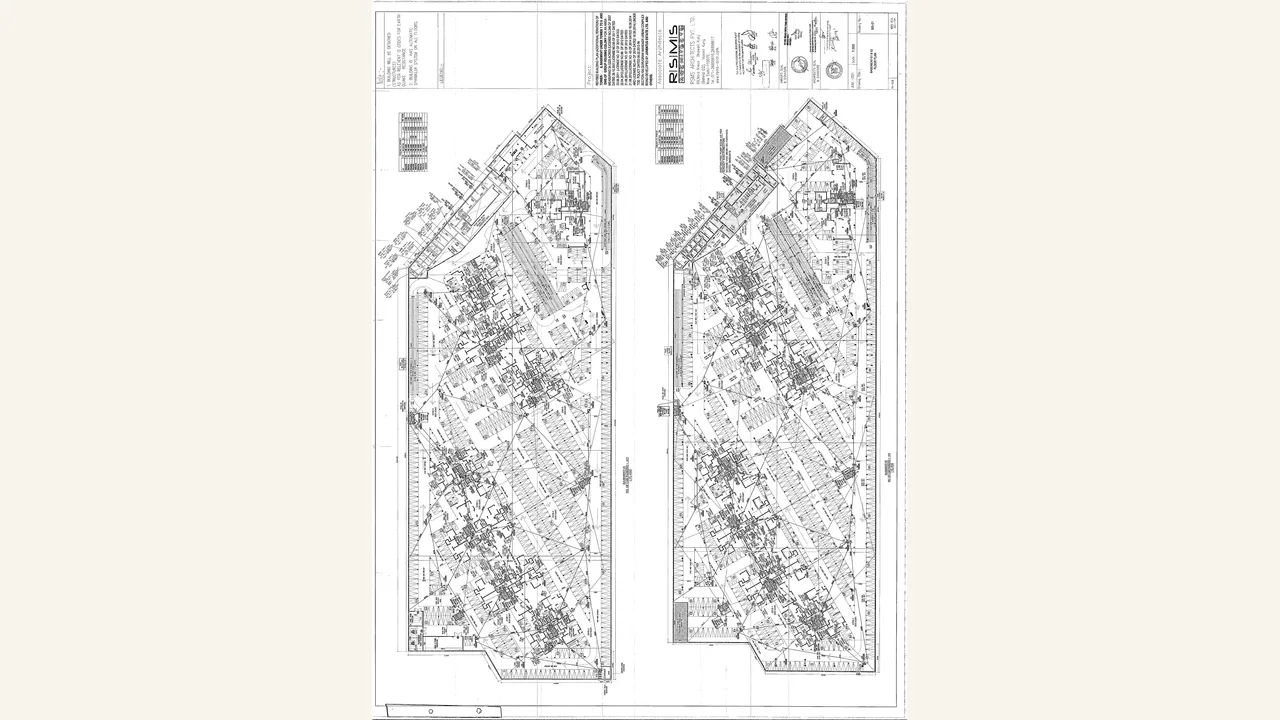 basement and parking plan for HERO HOMES TOWER 8
