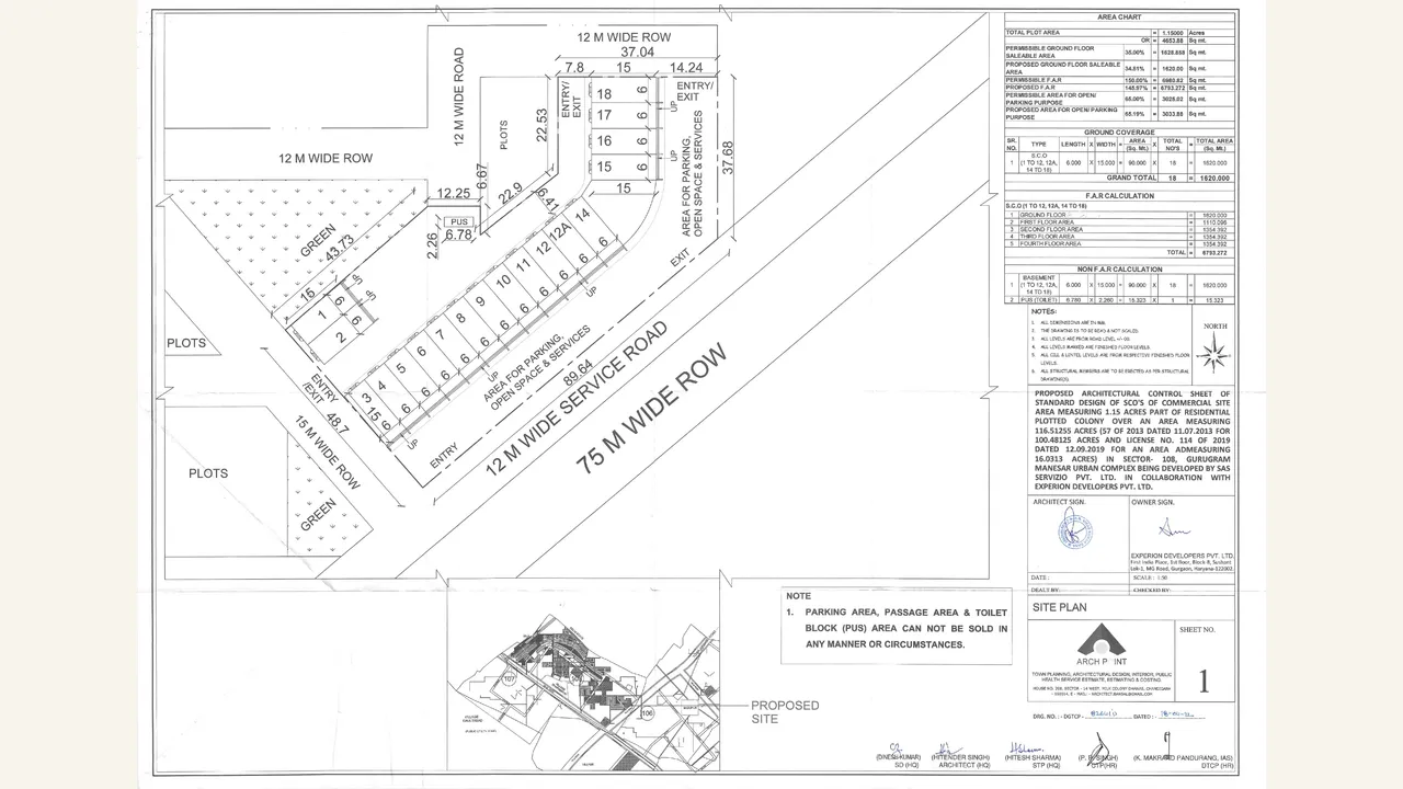 HUB 108 — approved plans