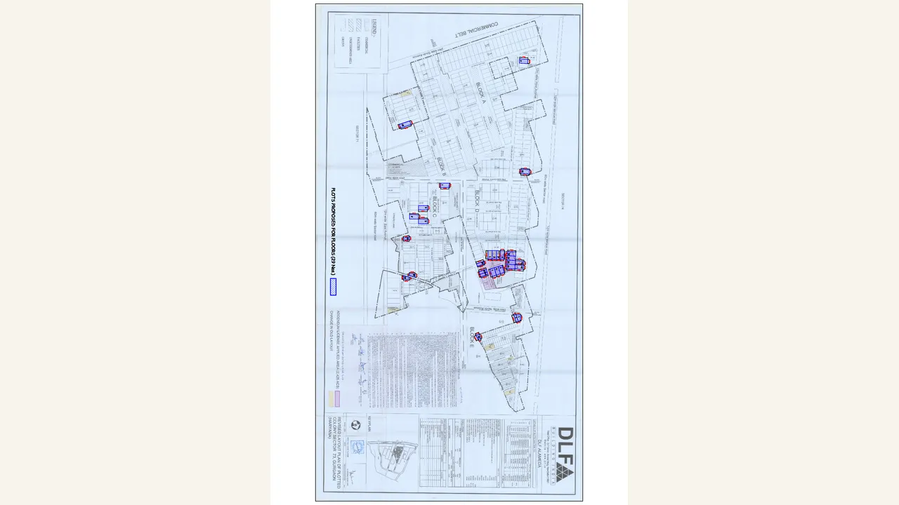 Authority-filed demarcation plan for DLF Alameda Sector 73