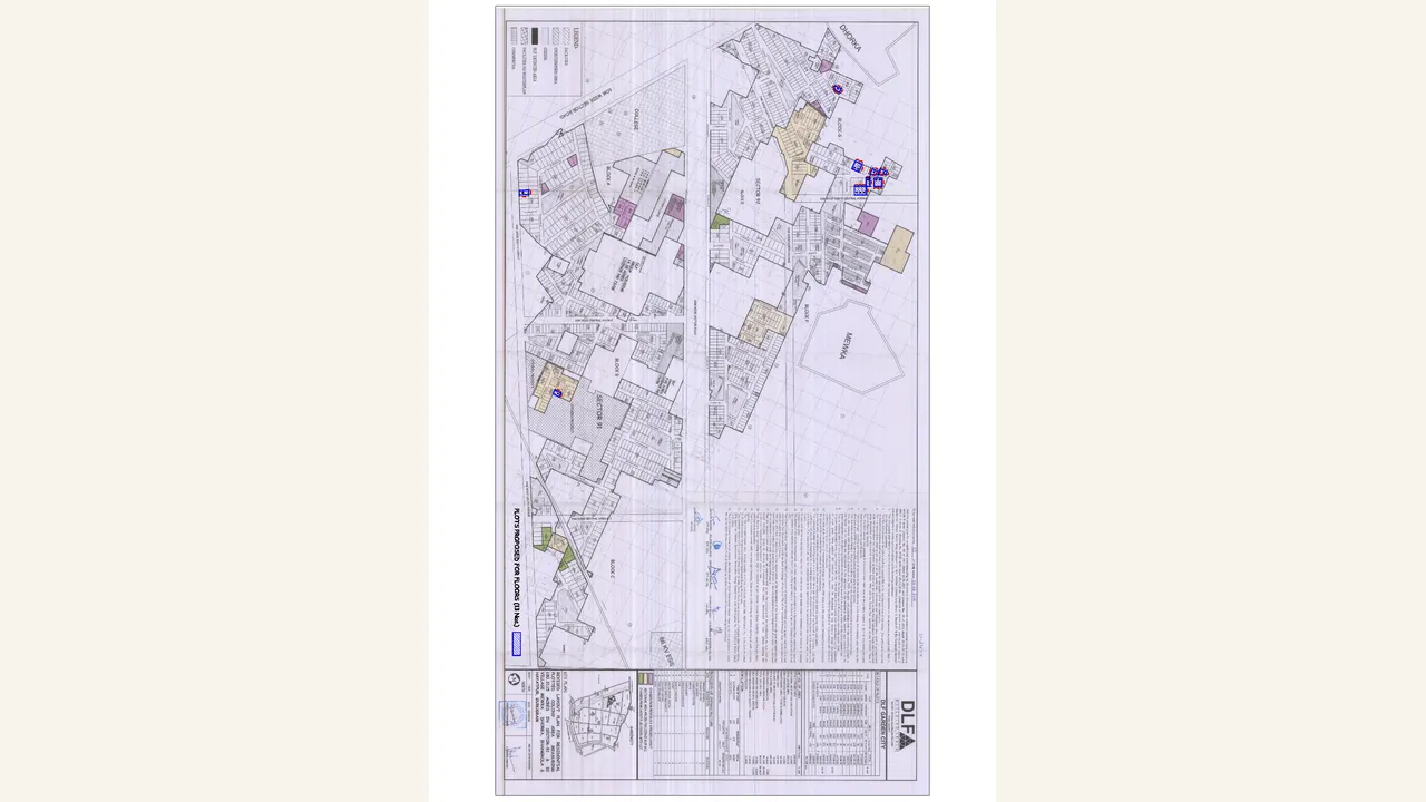 Parent-colony demarcation plan covering DLF Garden City Sectors 91 and 92