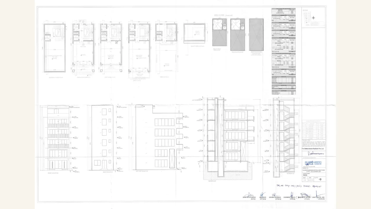 INDIA WORLDMART g1 floor, plans, elevation \u0026 section