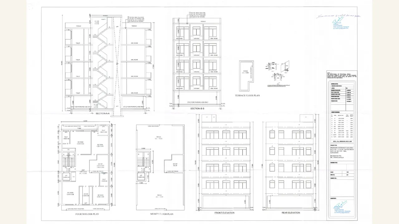 IVORY ARCHES — approved plans