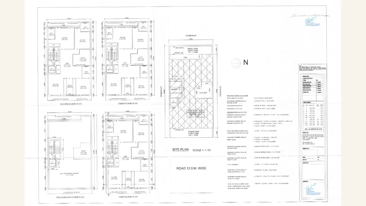 Authority-filed Ivory Arches site plan and floor plans