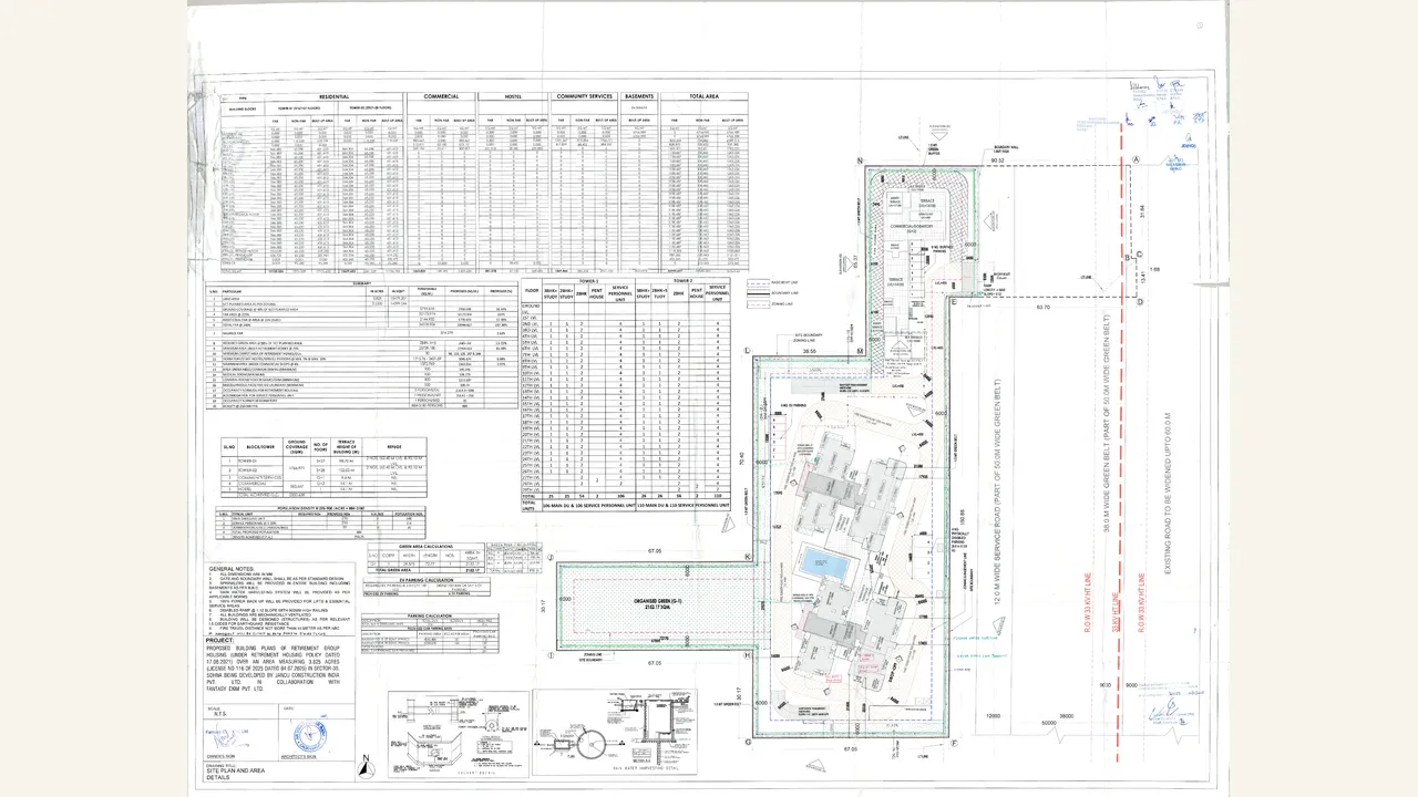 J 36 — approved plans