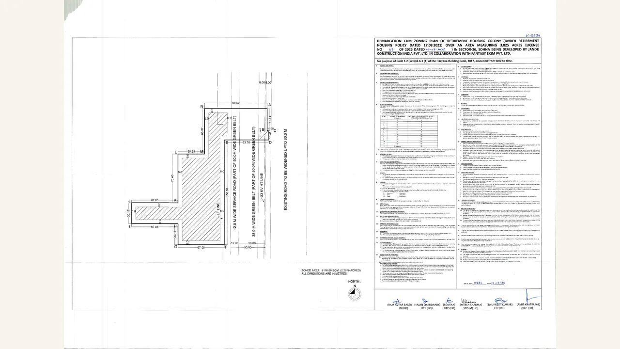 Zoning plan for the J 36 retirement-housing site