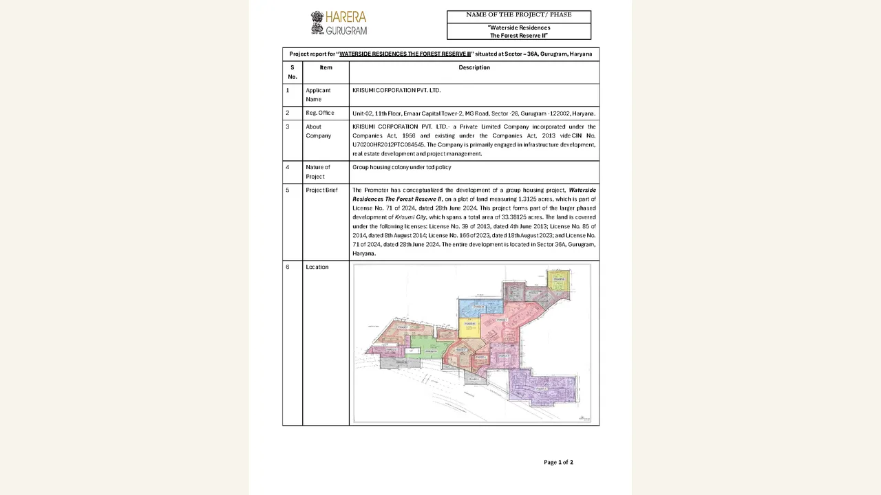 Krisumi Waterside Residences — The Forest Reserve: project report