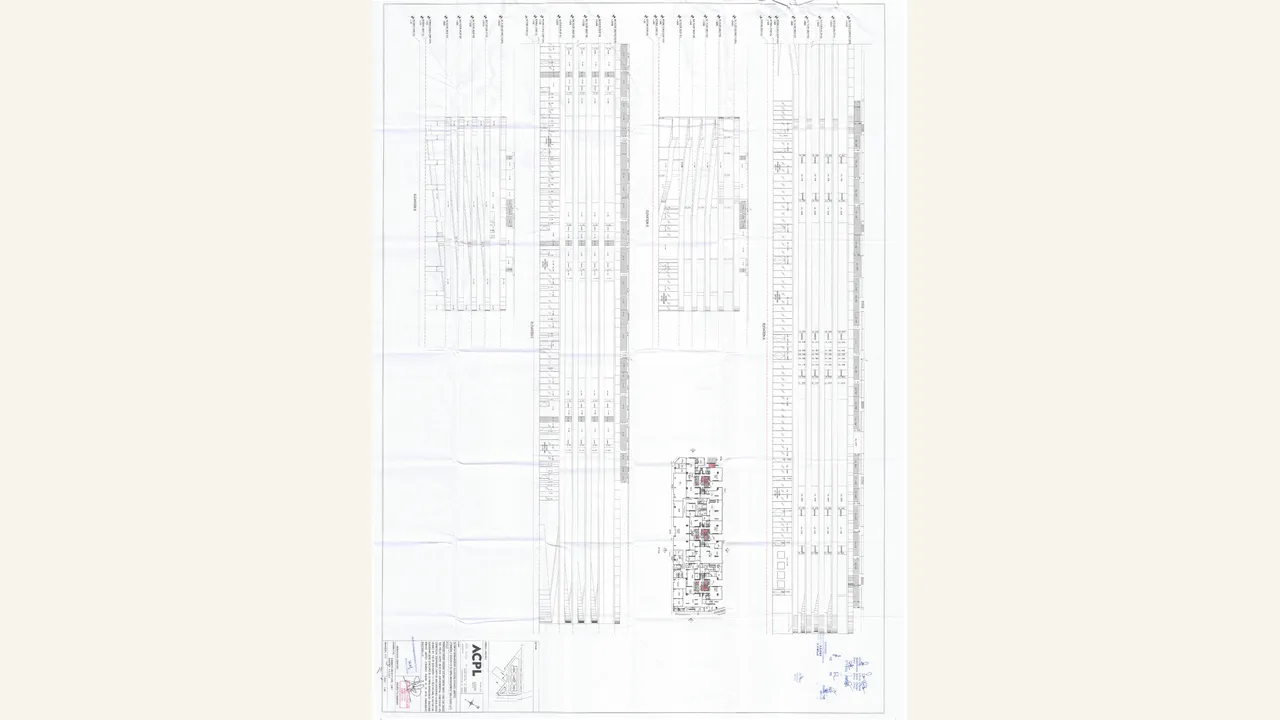 Rendered 1 page(s) visibly show community/MLCP elevation material. Levante Residences / SV Infra Management Solutions and the Dhanwapur/Sector 104 mixed-land-use registration context are visible in the project packet.
