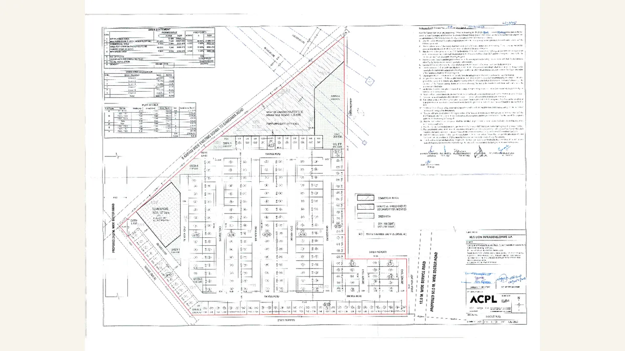 IN CASE OF PLOTTED COLONY, THE LATEST LAYOUT PLAN — visually reviewed for LID NIVASA. Source-reviewed for LID NIVASA.