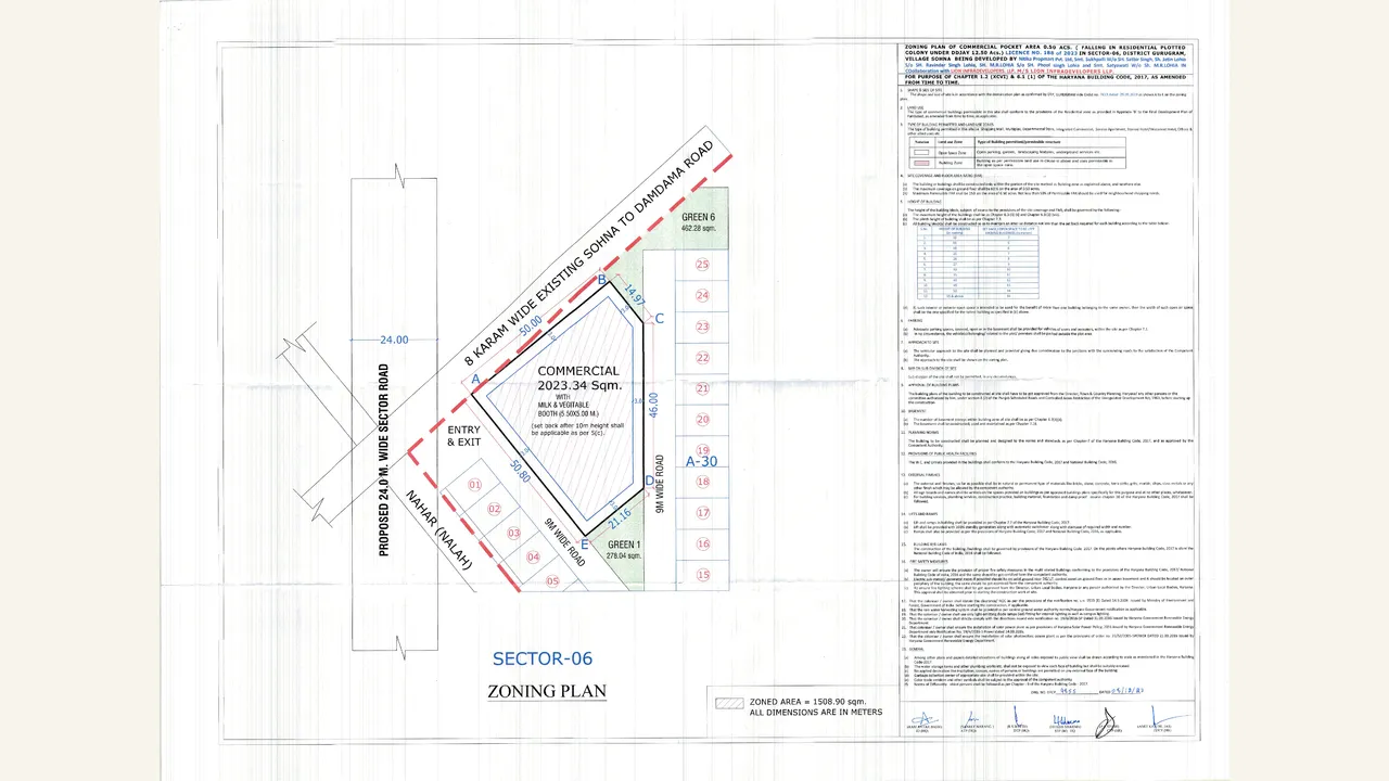 LID PLAZA: zoning plan