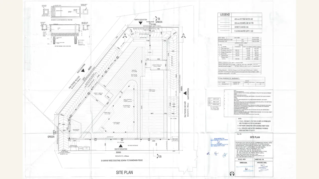 LID PLAZA: approved commercial site plan