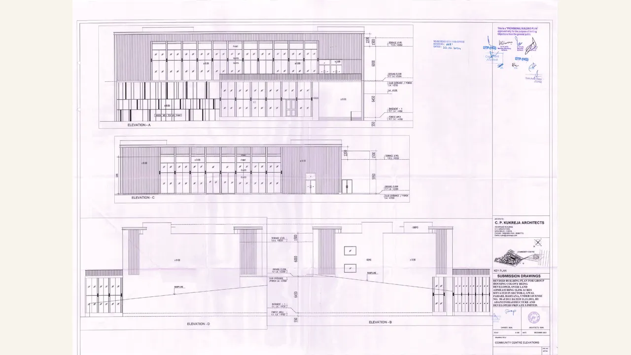 LUSHLANDS Comm. center elevation drawing PDF