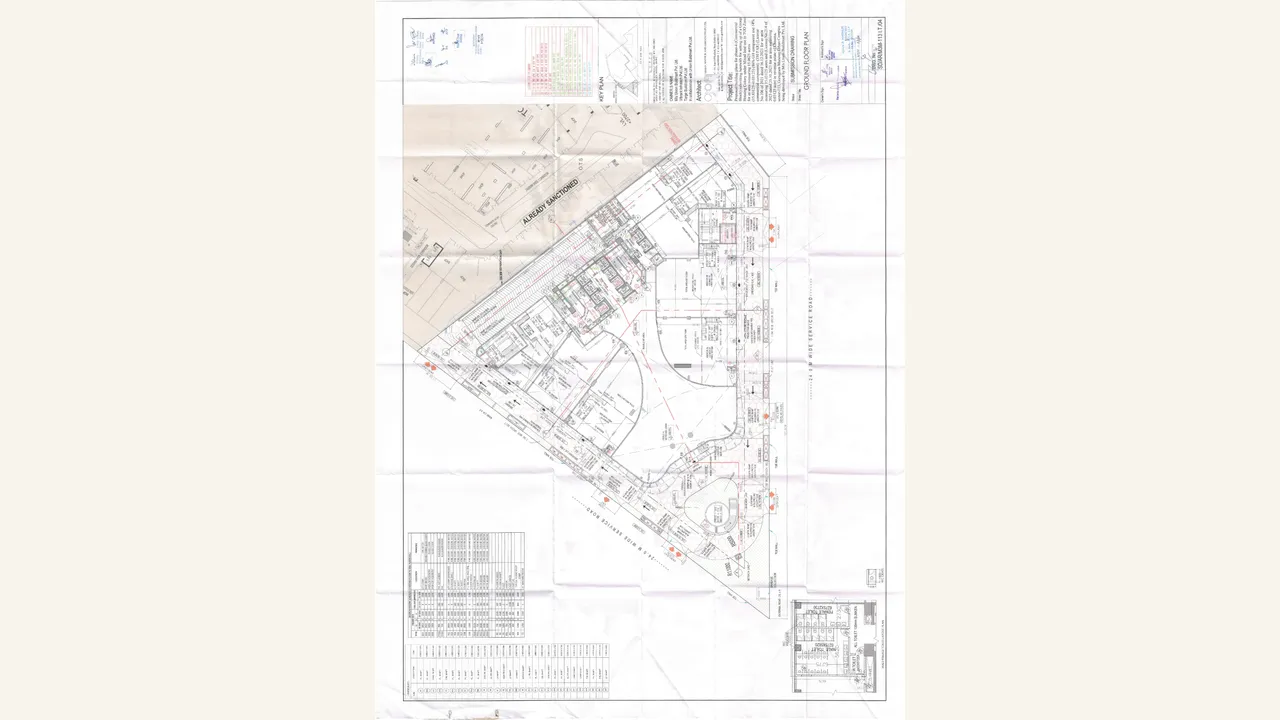 Audited ground-floor drawing for M3M Capital Financial Centre