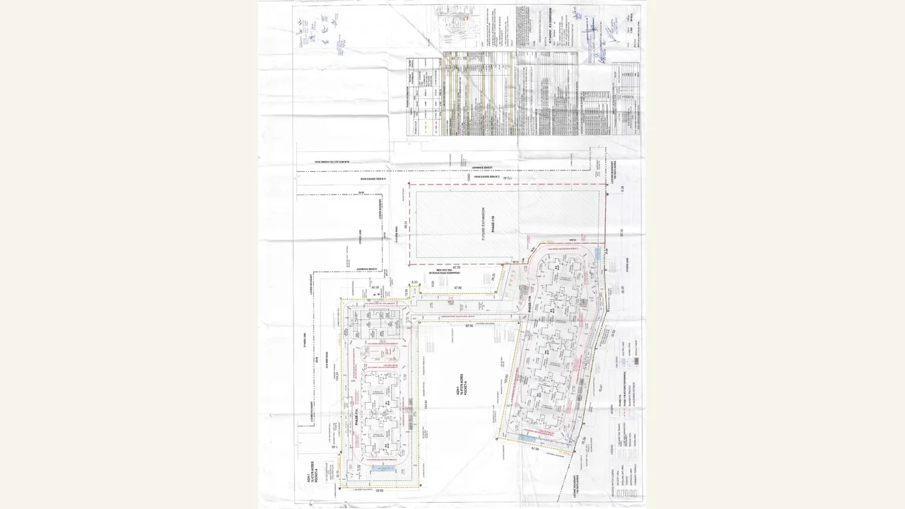 APPROVED SITE PLAN drawing for M3M Forestia East I