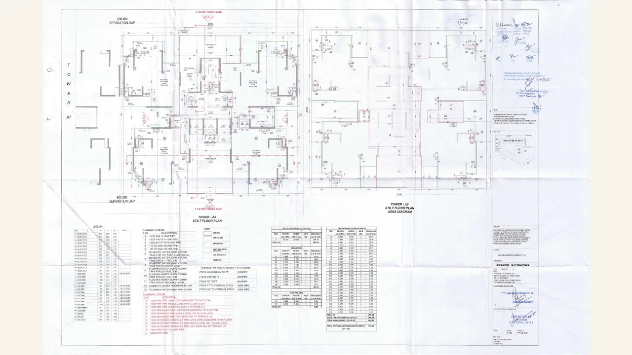 STILT FLOOR PLAN (T-A6) drawing for M3M Forestia West I