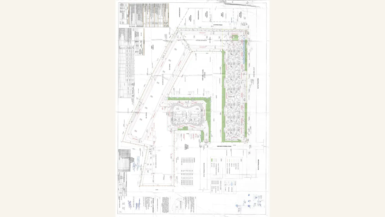 APPROVED SITE PLAN drawing for M3M Forestia West I