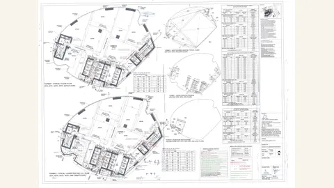 M3M INTERNATIONAL FINANCIAL CENTER INCLUDING PHASE I \u0026 II: Tower 1 Phase II — typical floor plan. Every rendered page was visually reviewed. The tower-1 (phase ii)typical floor plan visibly belongs to the assigned M3M IFC authority packet; TOWER-1 (PHASE II)TYPICAL FLOOR PLAN 17-05-2022 .