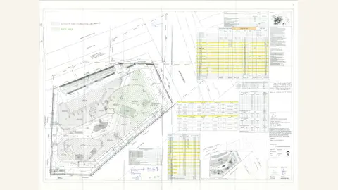 M3M INTERNATIONAL FINANCIAL CENTER INCLUDING PHASE I \u0026 II: Latest layout plan — M3M IFC authority filing. Every rendered page was visually reviewed. The in case of plotted colony, the latest layout plan 18-02-2021 visibly belongs to the assigned M3M IFC authority packet; IN CASE OF PLOTTED COLONY, THE LATEST LAYOUT PLAN 18-02-2021 .