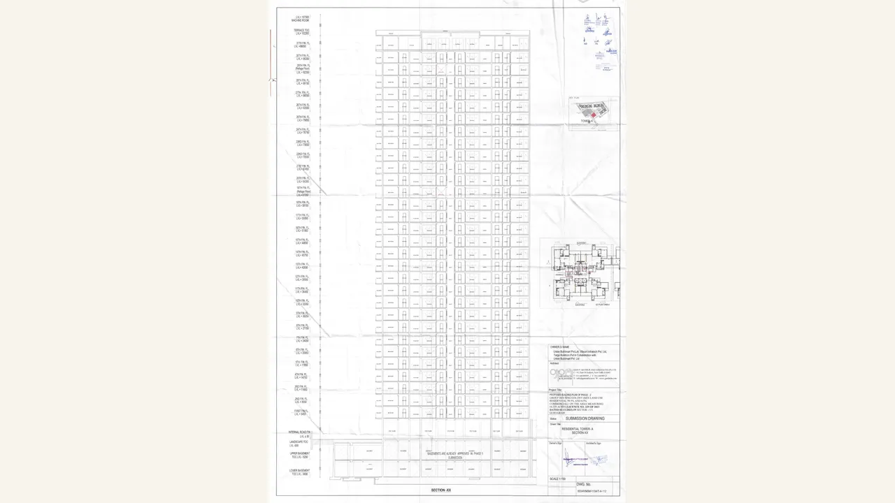 Parent-scope: Tower A section for M3M MANSION PH-2