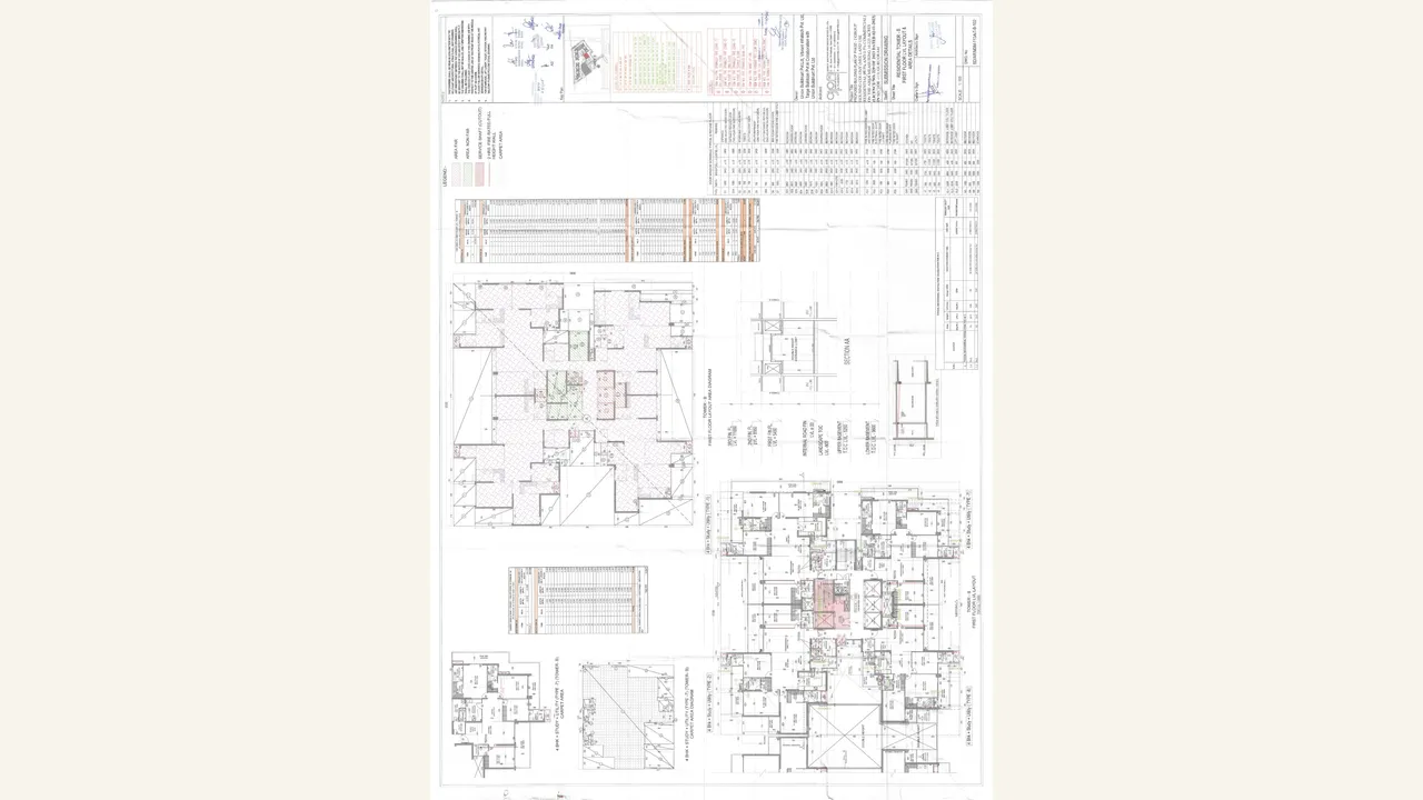 Parent-scope: Tower B first-floor layout for M3M MANSION PH-2