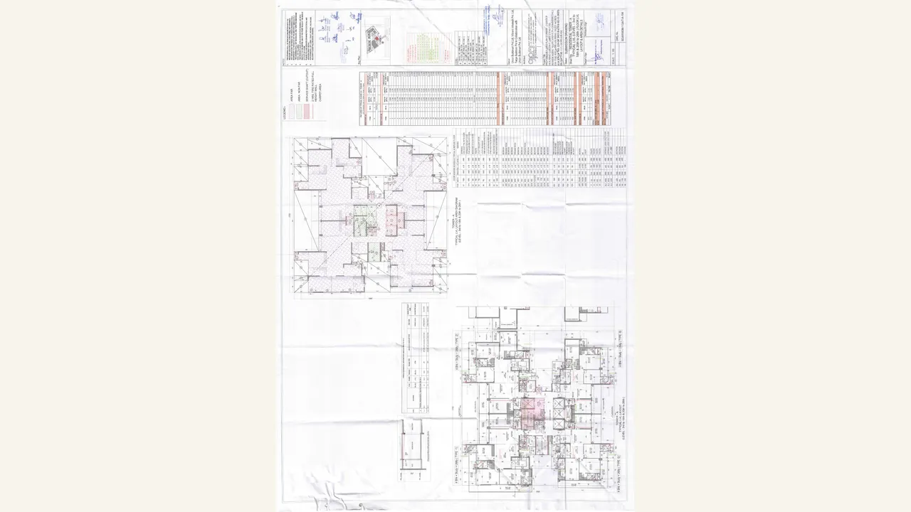Parent-scope: Tower A typical-floor plan for M3M MANSION PH-2