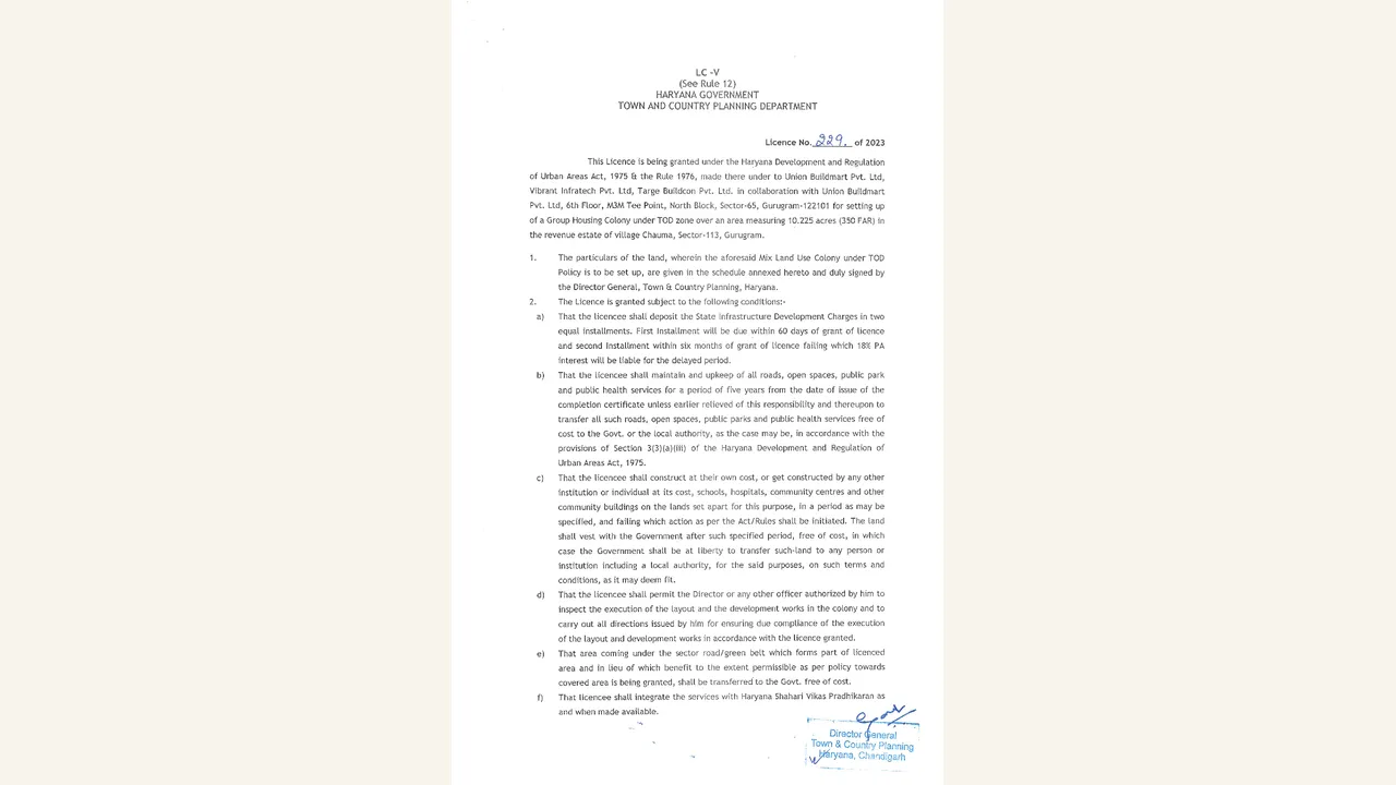 M3M MANSION PH-2 — approved plans