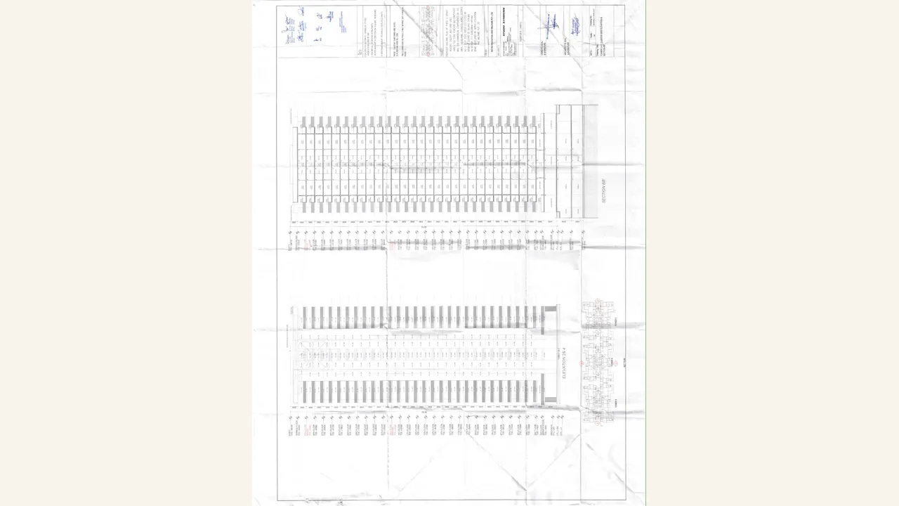 Audited architectural section drawing for the Phase 3 filing